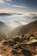 07-1078 Cinderdale Beck and Crumock Water From the Summit of Grasmoor, Lake District, Cumbria